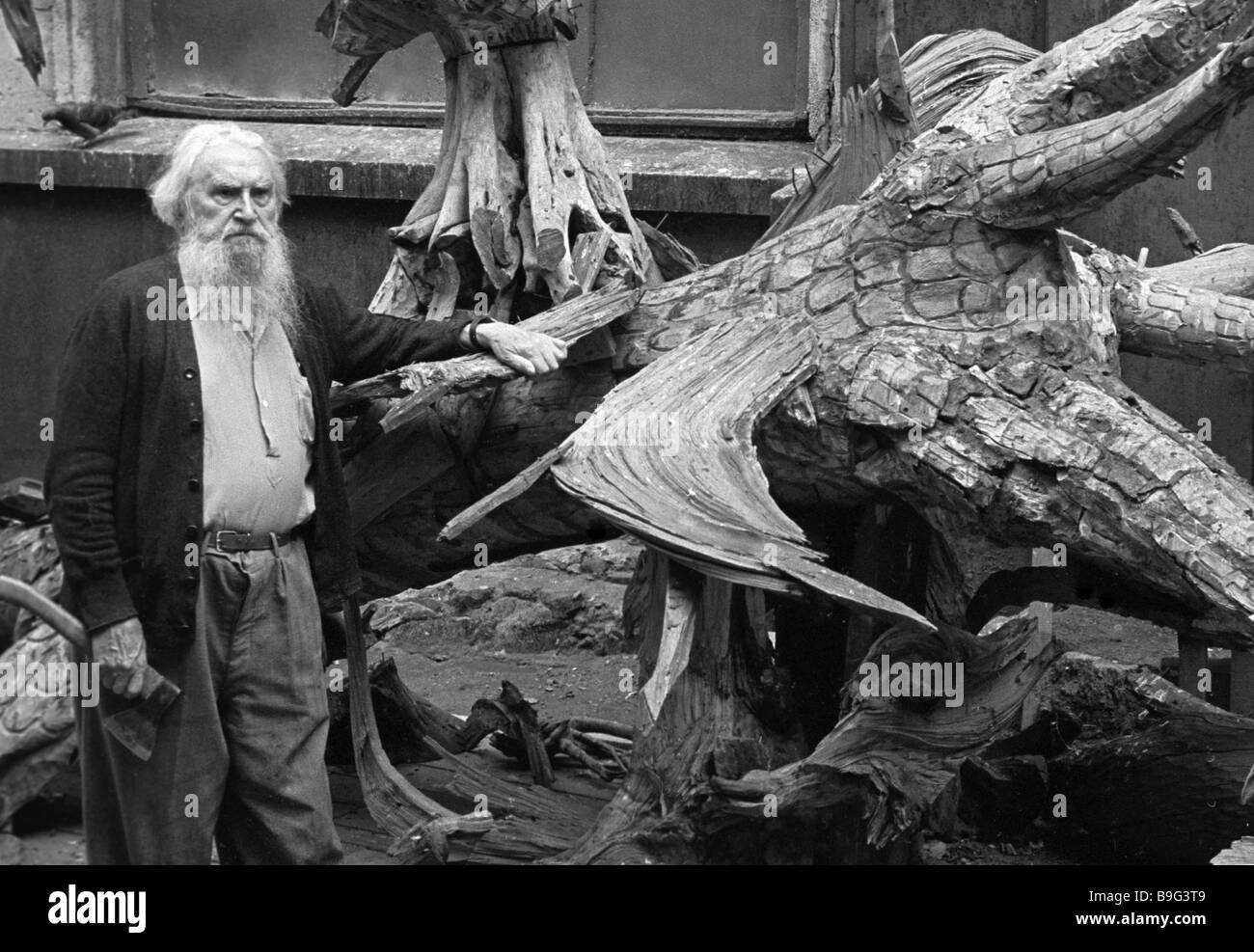 The USSR People s Artist sculptor Sergei Konenkov Stock Photo - Alamy