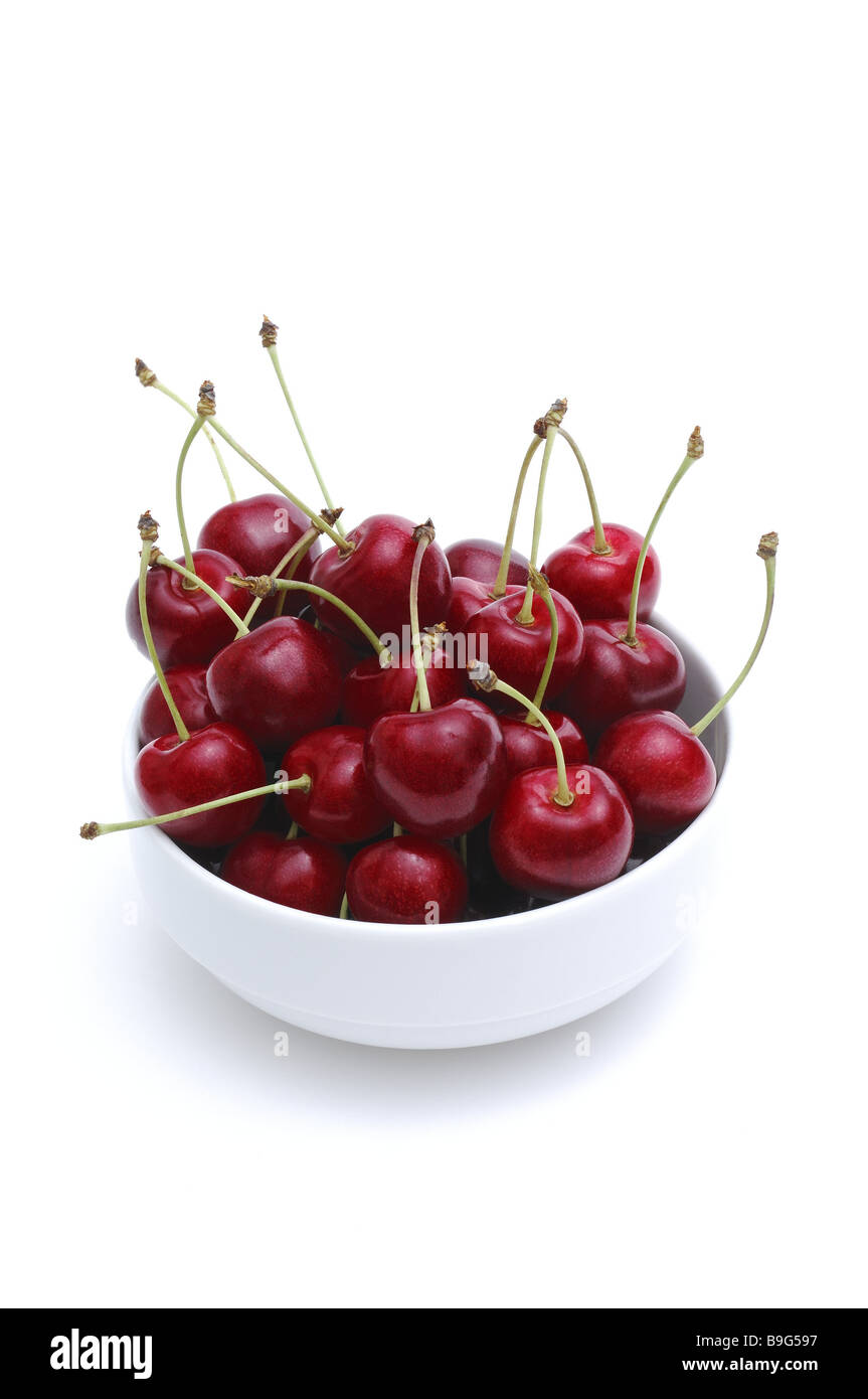 Bowl cherries red ripe peel fruit stonefruit fruits sweetcherries