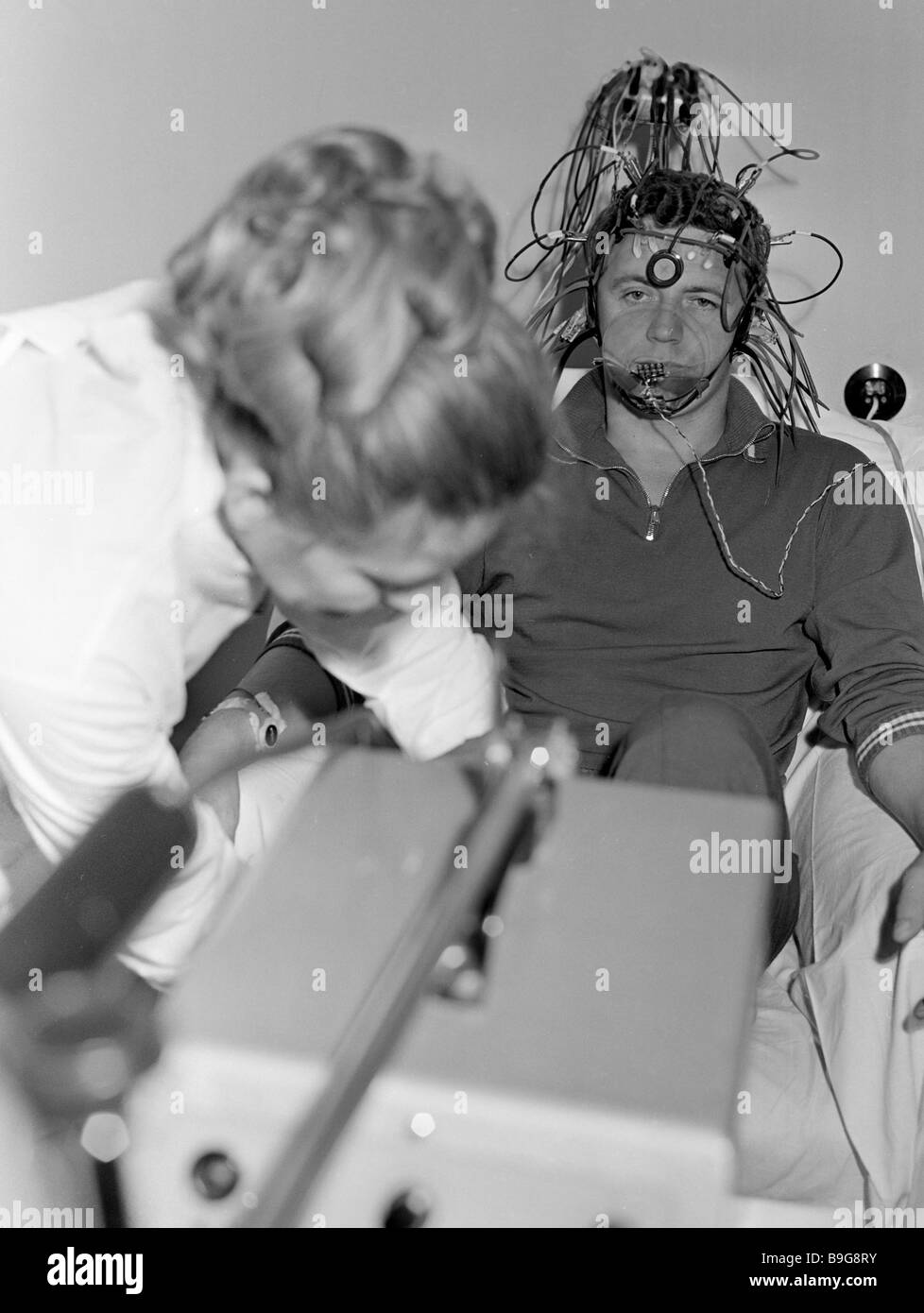 Cosmonaut Vladislav Volkov during medical examination Stock Photo - Alamy