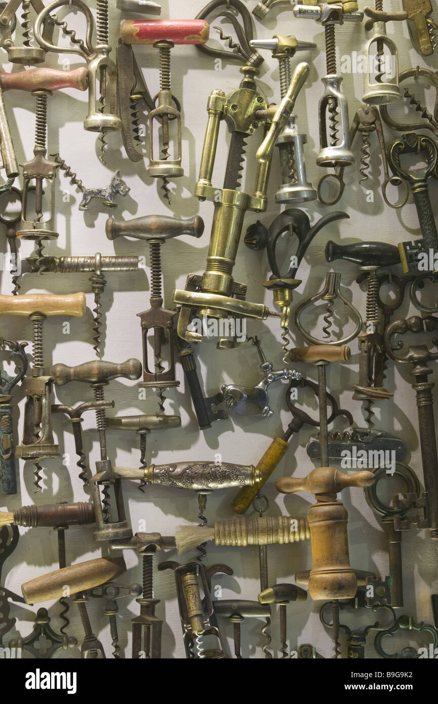 Wall collection corkscrews Austria Heurigenlokal corkscrewcollection
