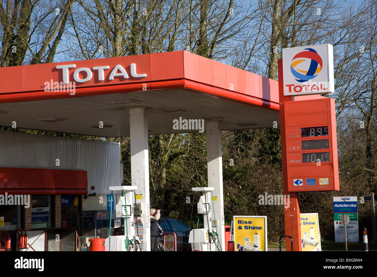 Total petrol station Stock Photo