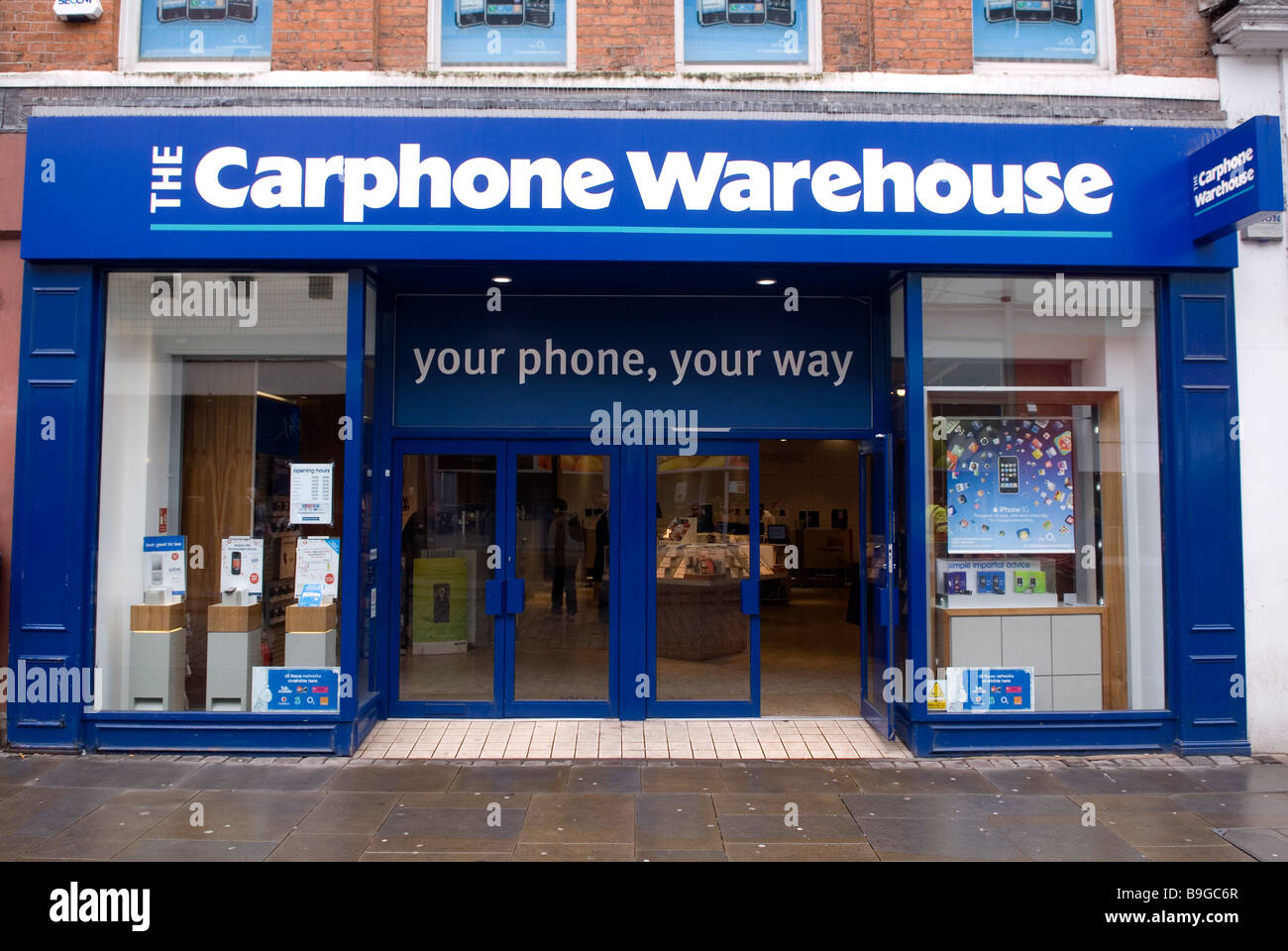 Carphone warehouse store on Market street Manchester city centre UK Stock Photo