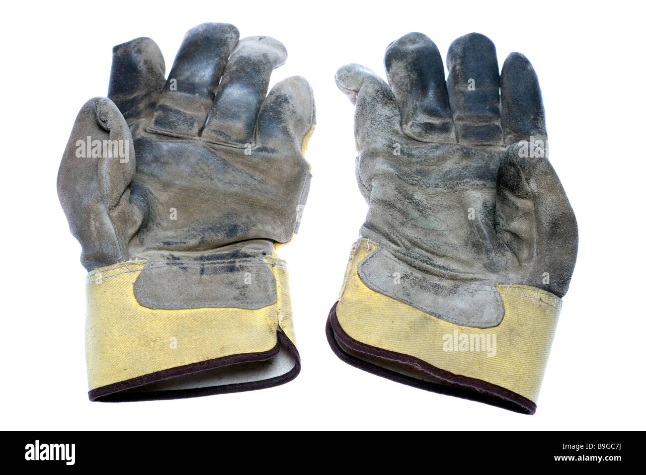Used work gloves Stock Photo Alamy
