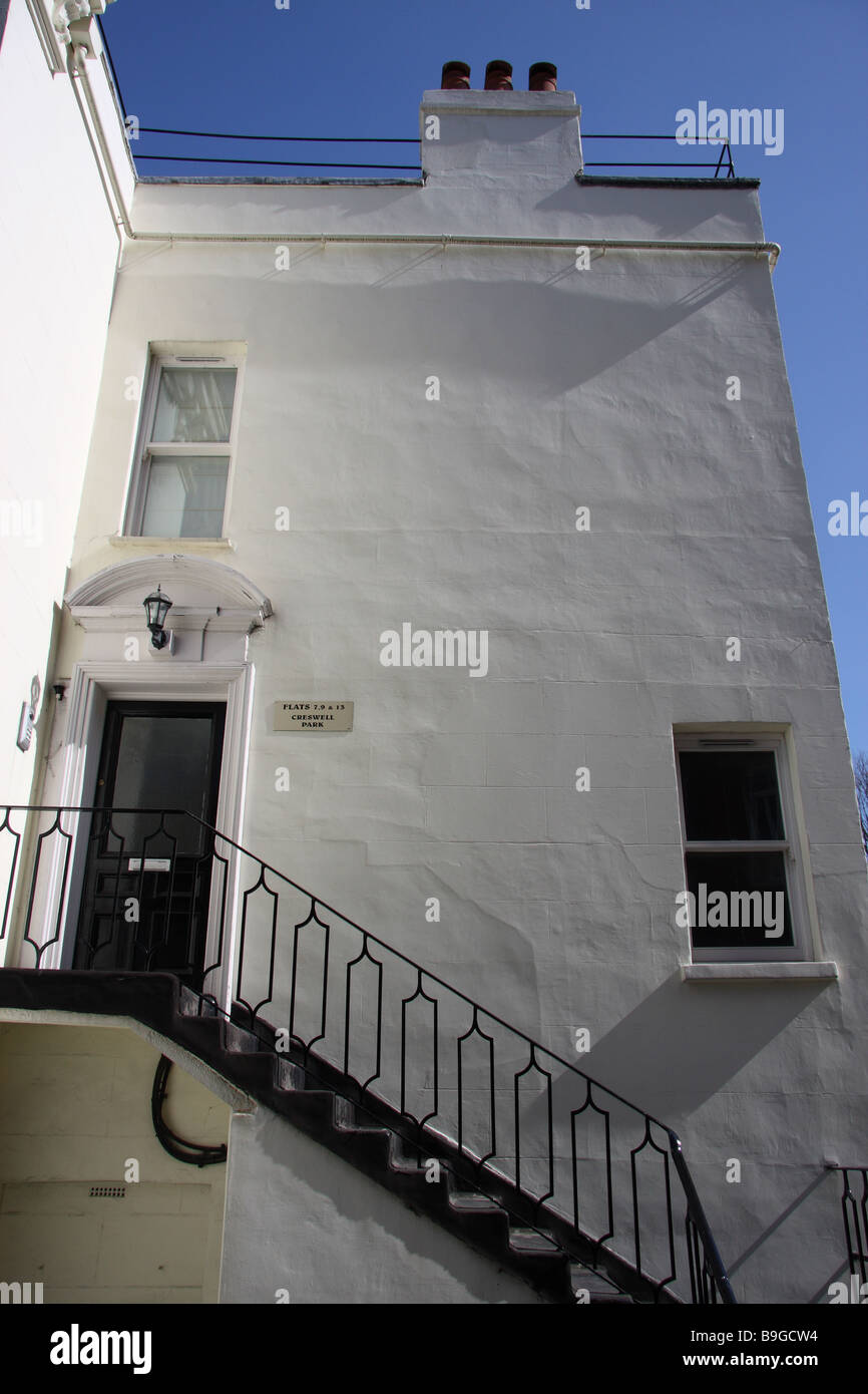 blackheath london england uk old historic house home whitewashed steps