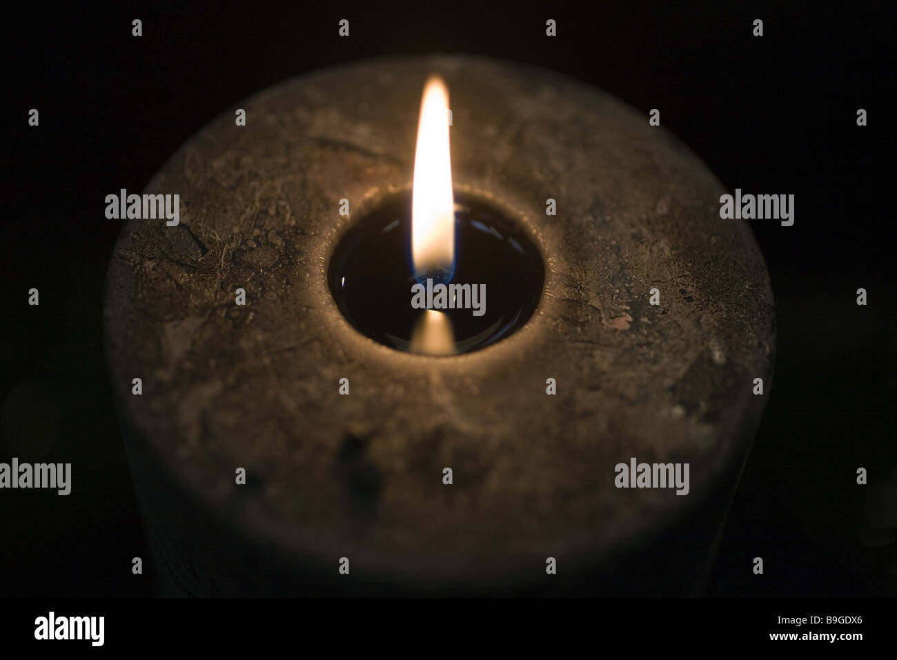 Candle burning still lives detail Stock Photo