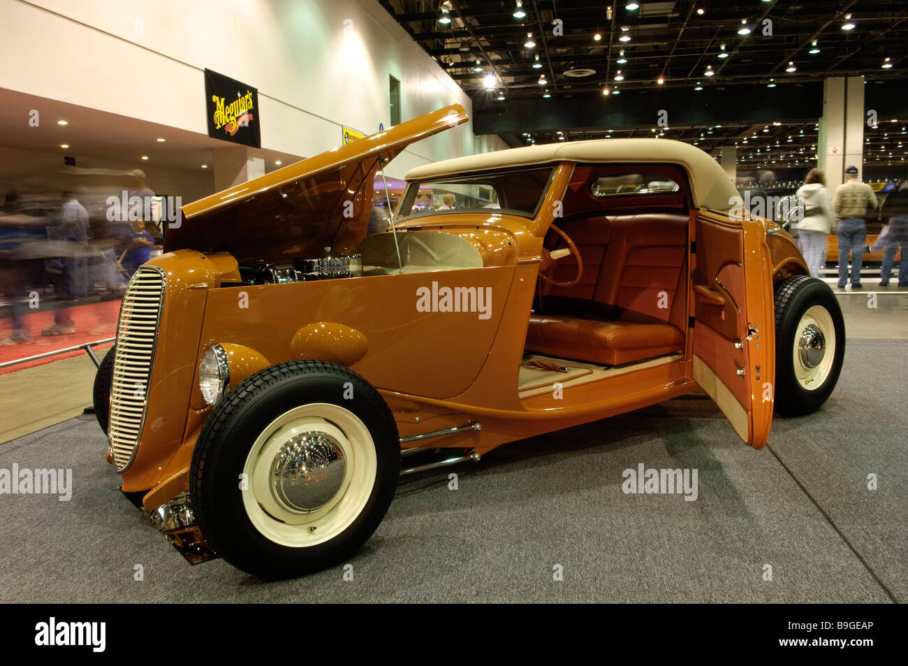 1933 Ford Cabriolet hot rod at the 2009 Detroit Autorama hot rod show. Stock Photo