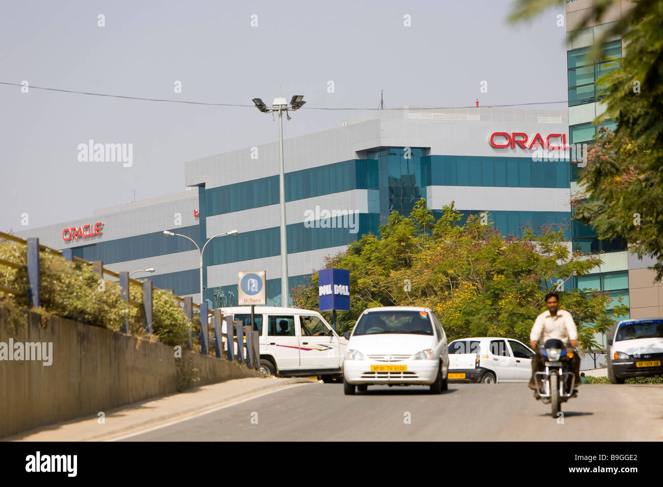 India Hyderabad Hi Tech City Oracle Buildings Stock Photo Alamy