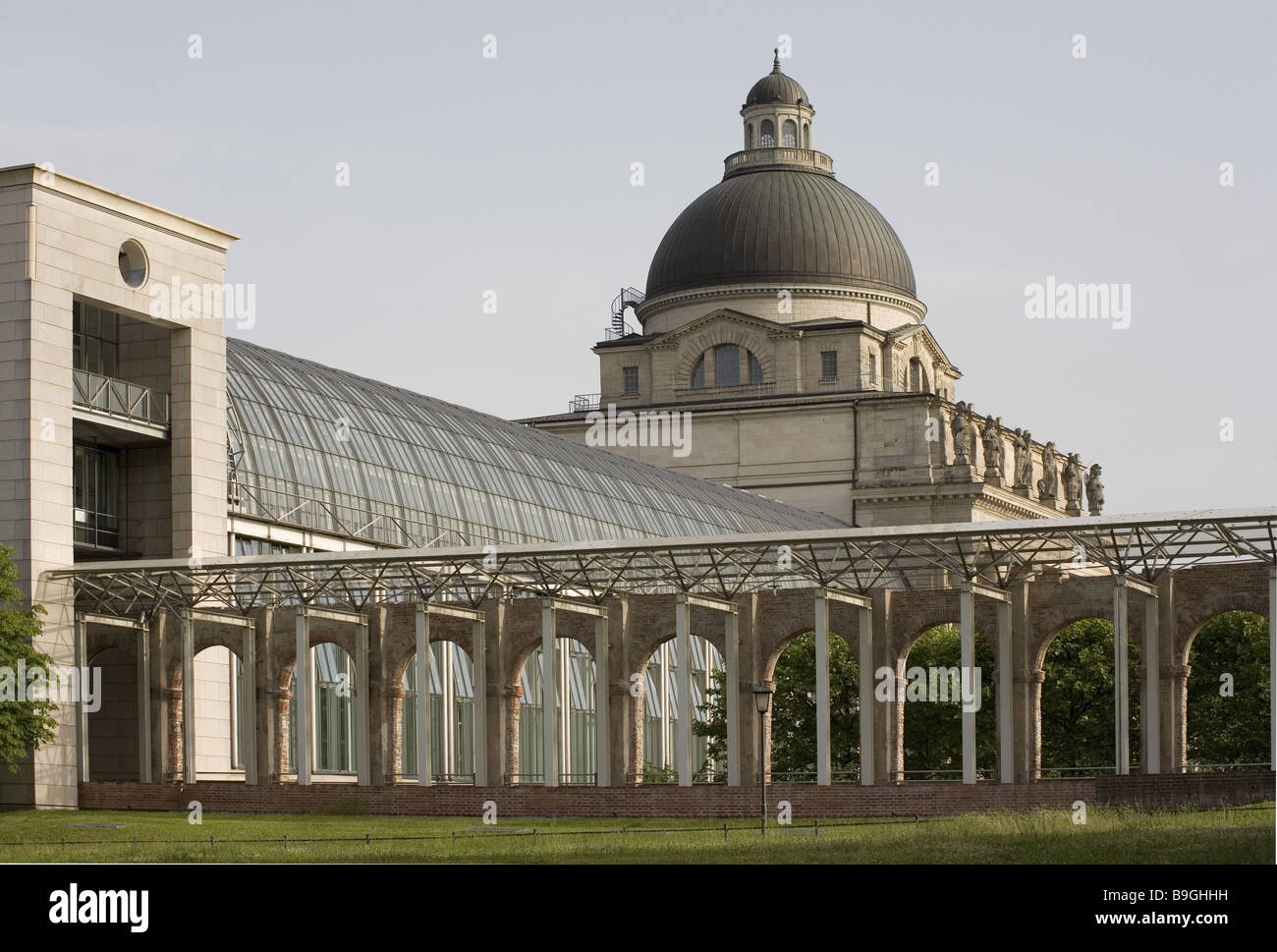 Germany Bavaria Munich Franz-Josef-bouquet-ring 1 Bavarian state-chancellery dome-construction  Architecture Bavarian state Stock Photo