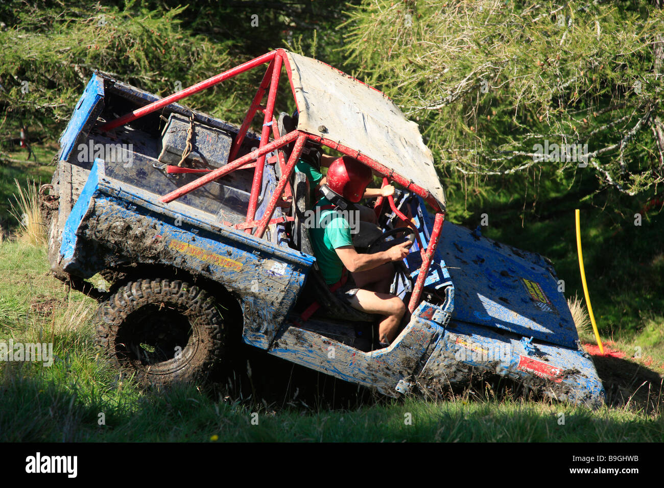 4WD New Zealand national trials,Mayfield,Mid Canterbury,South Island,New Zealand Stock Photo