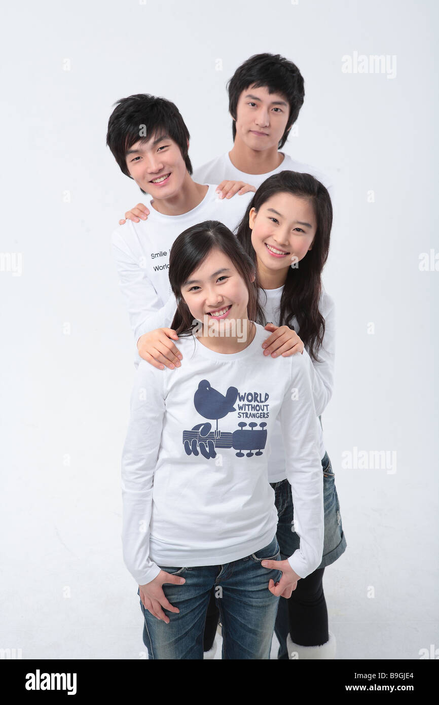 Young Asian School Teenagers Stock Photo - Alamy