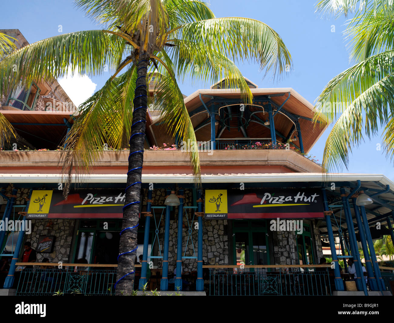 Pizza Hut Port Louis Mauritius Stock Photo