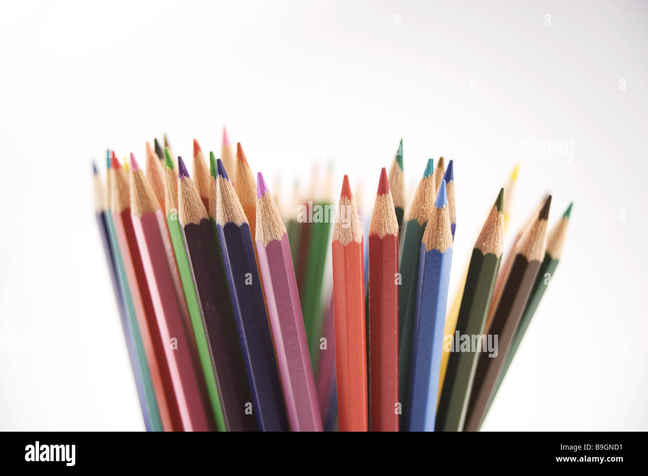 Close Up Of Group Writing Utensils. Stock Photo, Picture and Royalty Free  Image. Image 10217415.