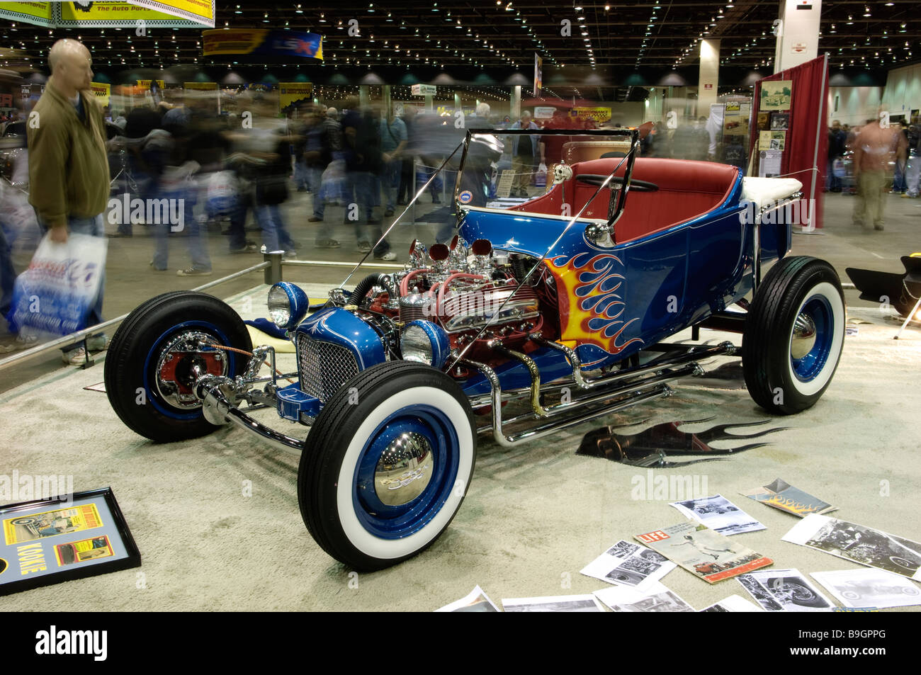 1922 Ford pickup truck hot rod Kookie T re-creation at the 2009 Detroit Autorama hot rod show. Stock Photo