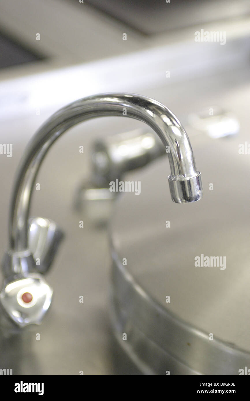 Kitchen Sink Detail Faucet Sinks Armature Mixer Tap Silvery