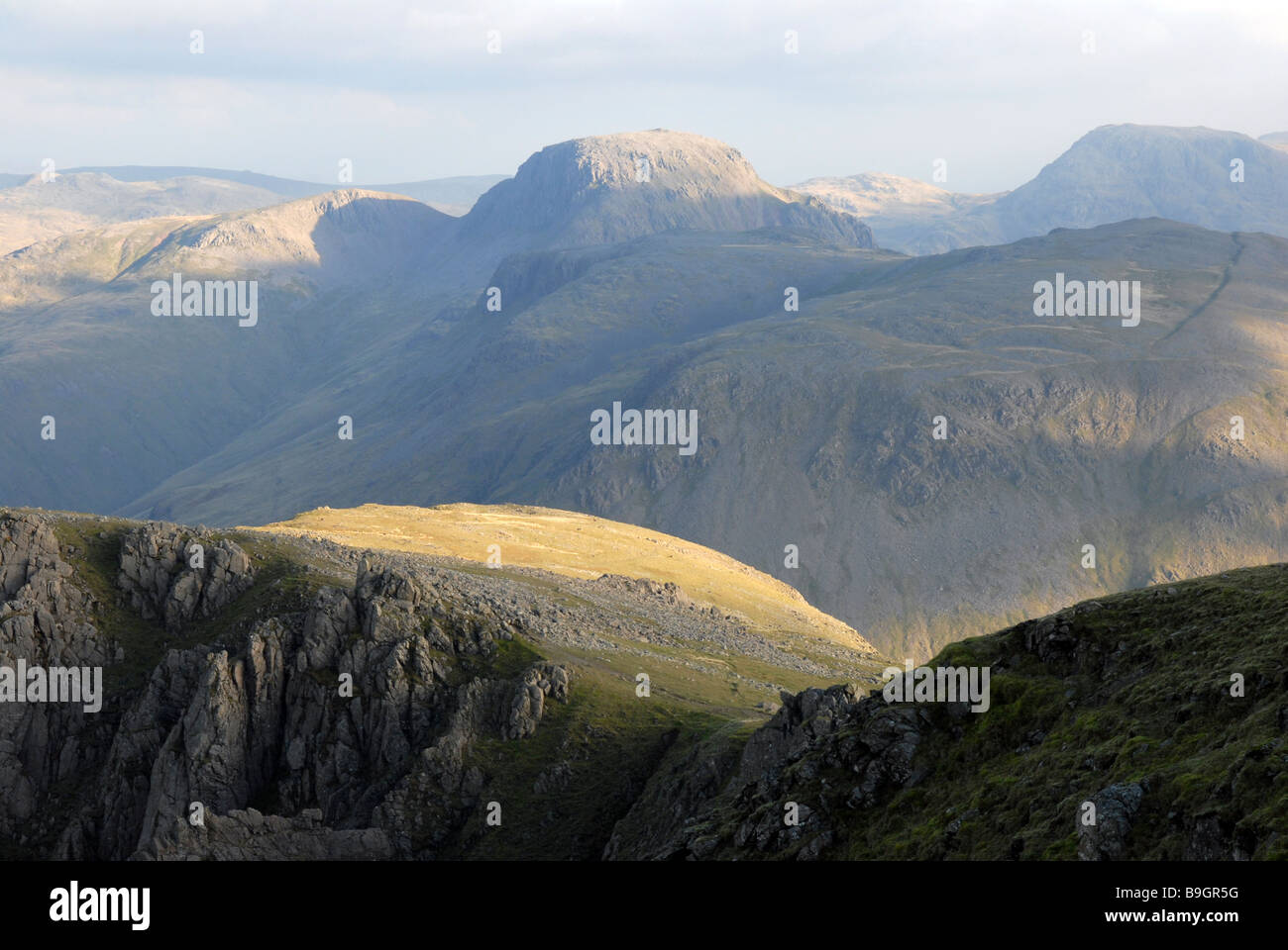 Great Gable from Steeple, Cumbria UK Stock Photo