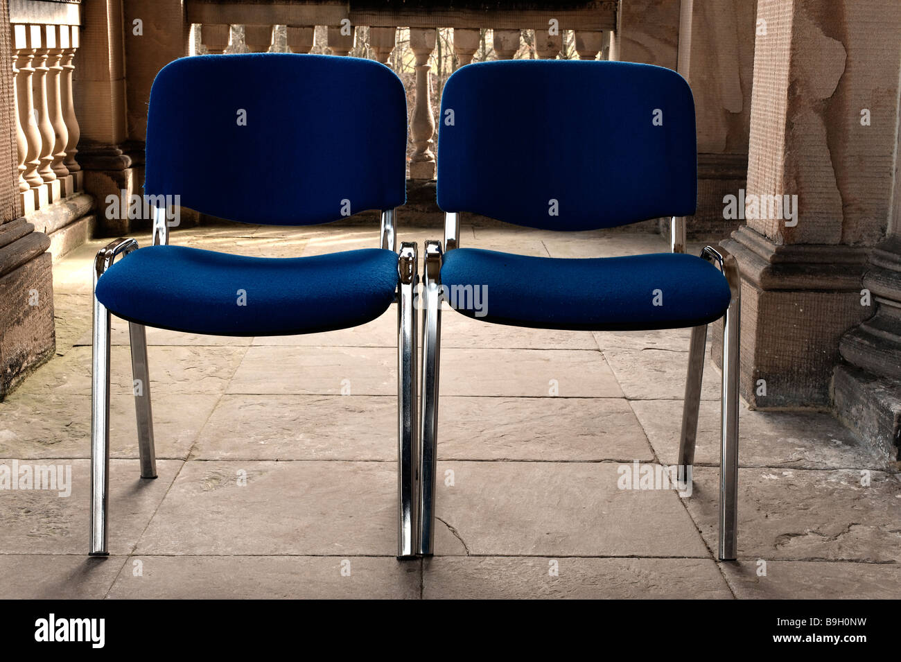 Two empty chairs Stock Photo Alamy