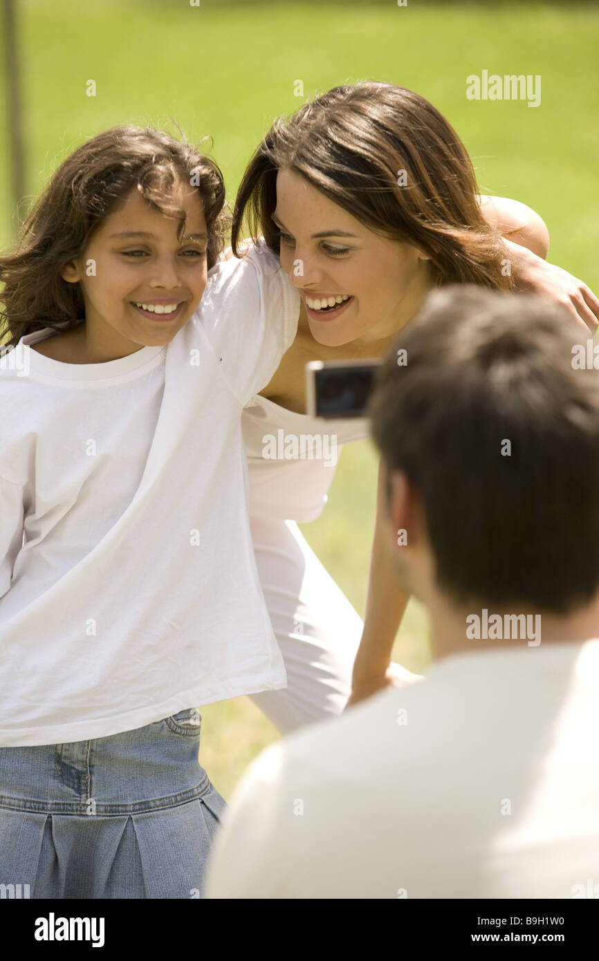 Family camcorders nature films smiling fun outside 1012 years 11 year