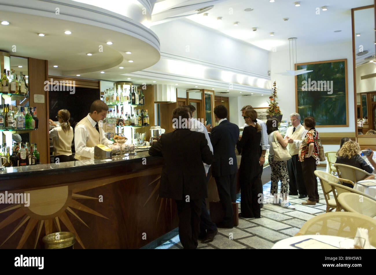 Italy Rome cafe de Paris via Vittorio Stock Photo Alamy