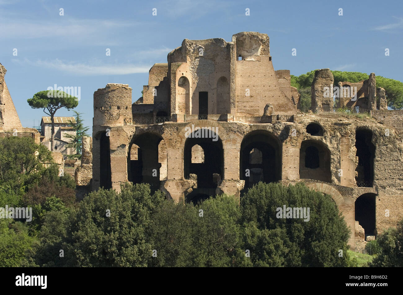 Italy Rome Palatin Flavier Palace Stock Photo Alamy