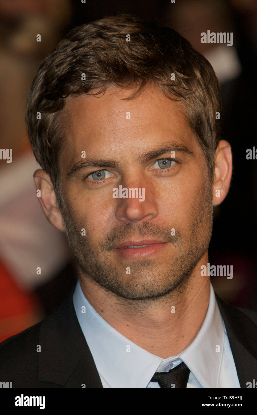 Paul Walker fast and furious premier red carpet Stock Photo