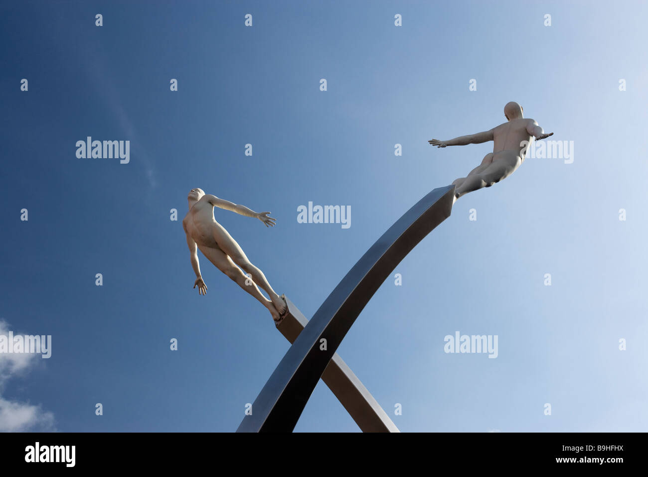 DNA Statue, Northampton, Northamptonshire, England, UK Stock Photo Alamy