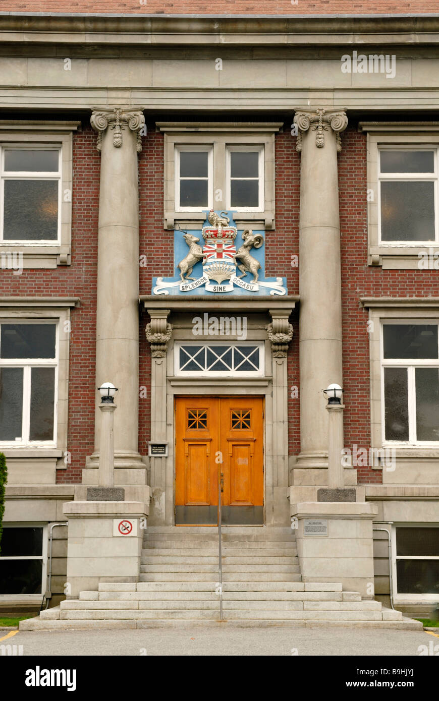 Court House, main entrance, Prince Rupert, British Columbia, Canada, North America Stock Photo