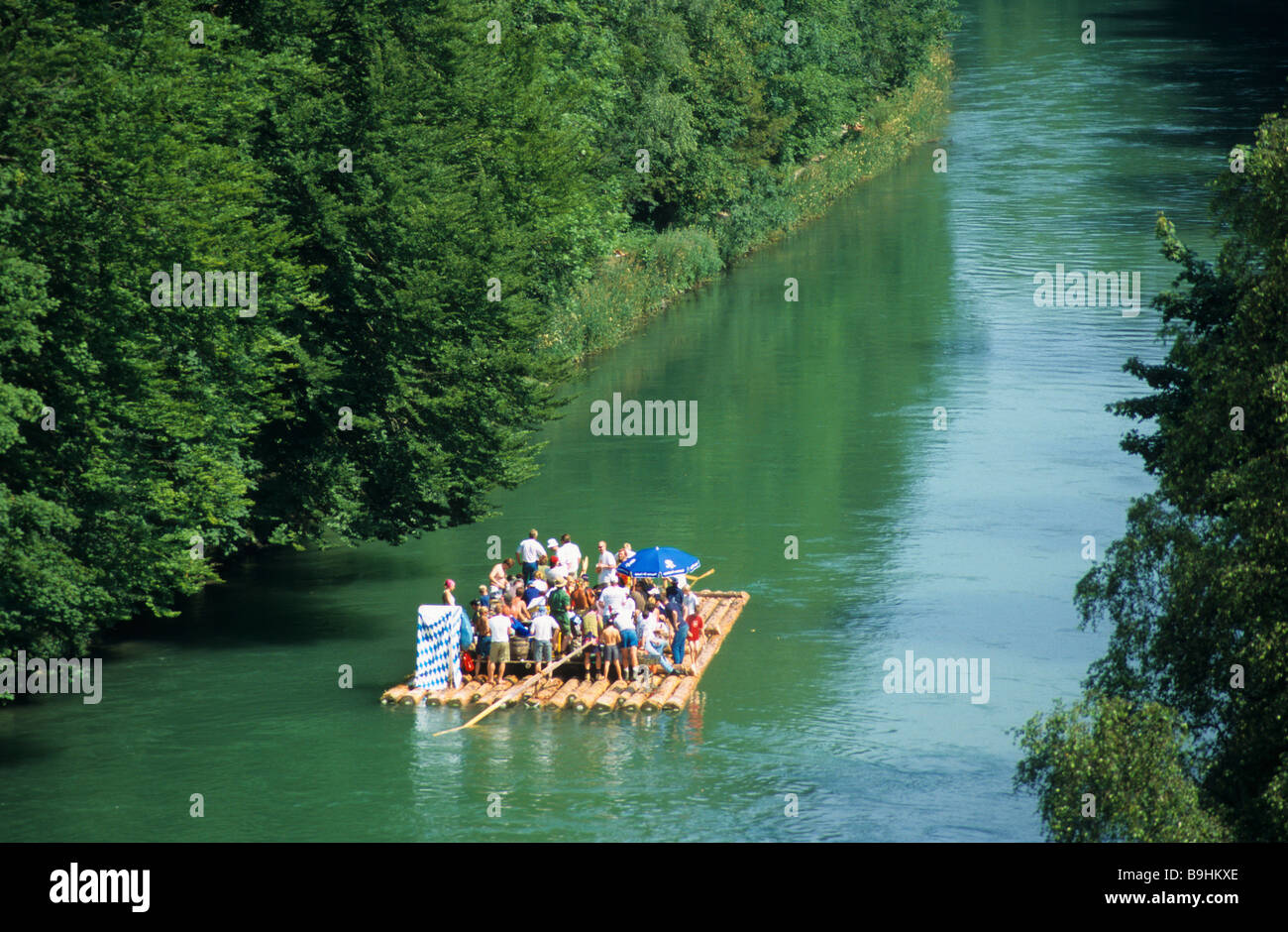 Raft on river isar water hi-res stock photography and images - Alamy