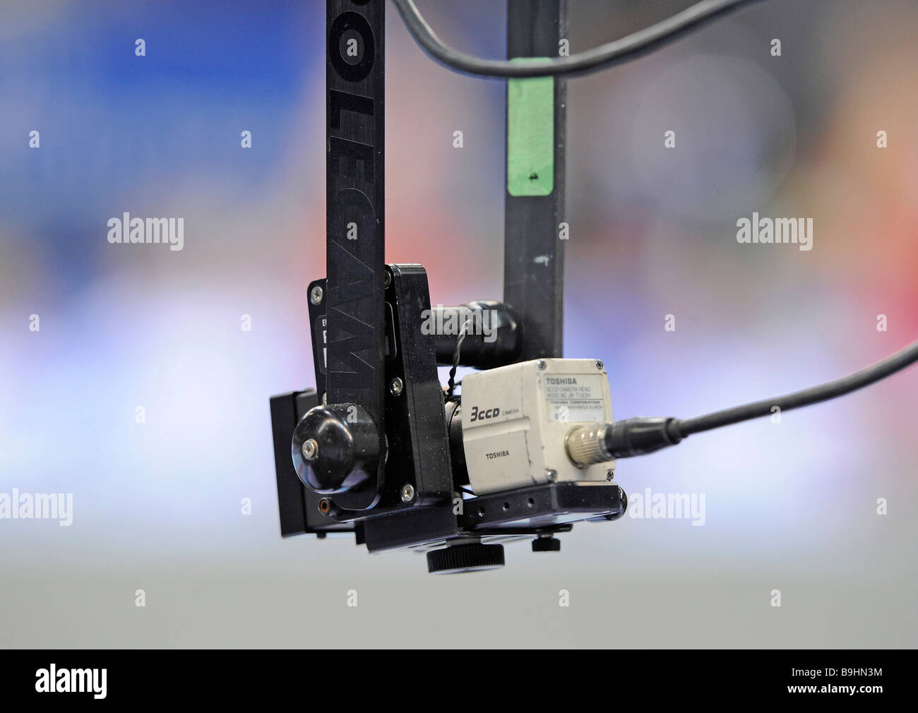 Remote controlled Toshiba 3CCD miniature TV camera Stock Photo