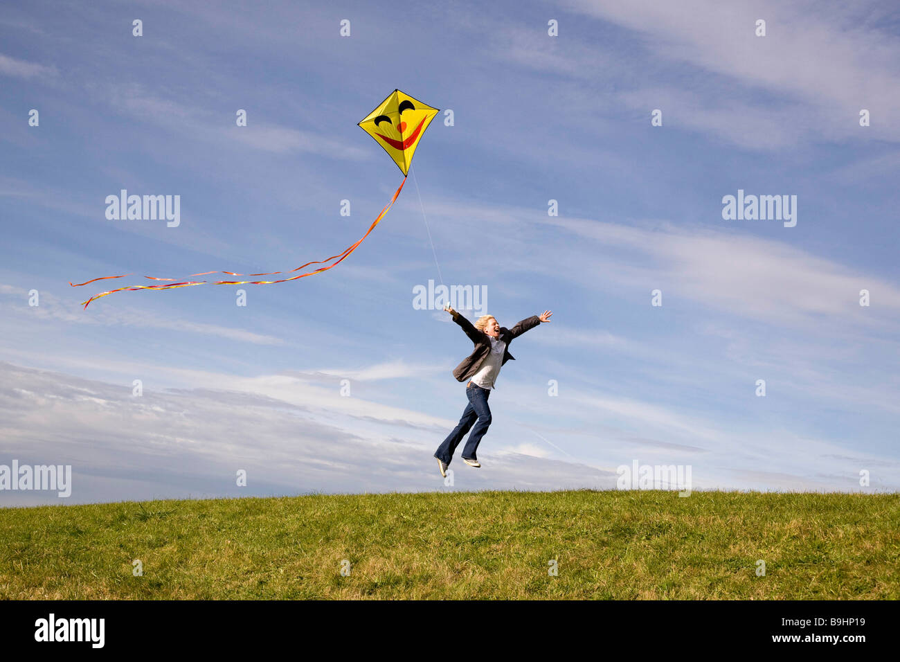Human kite flying hires stock photography and images Alamy