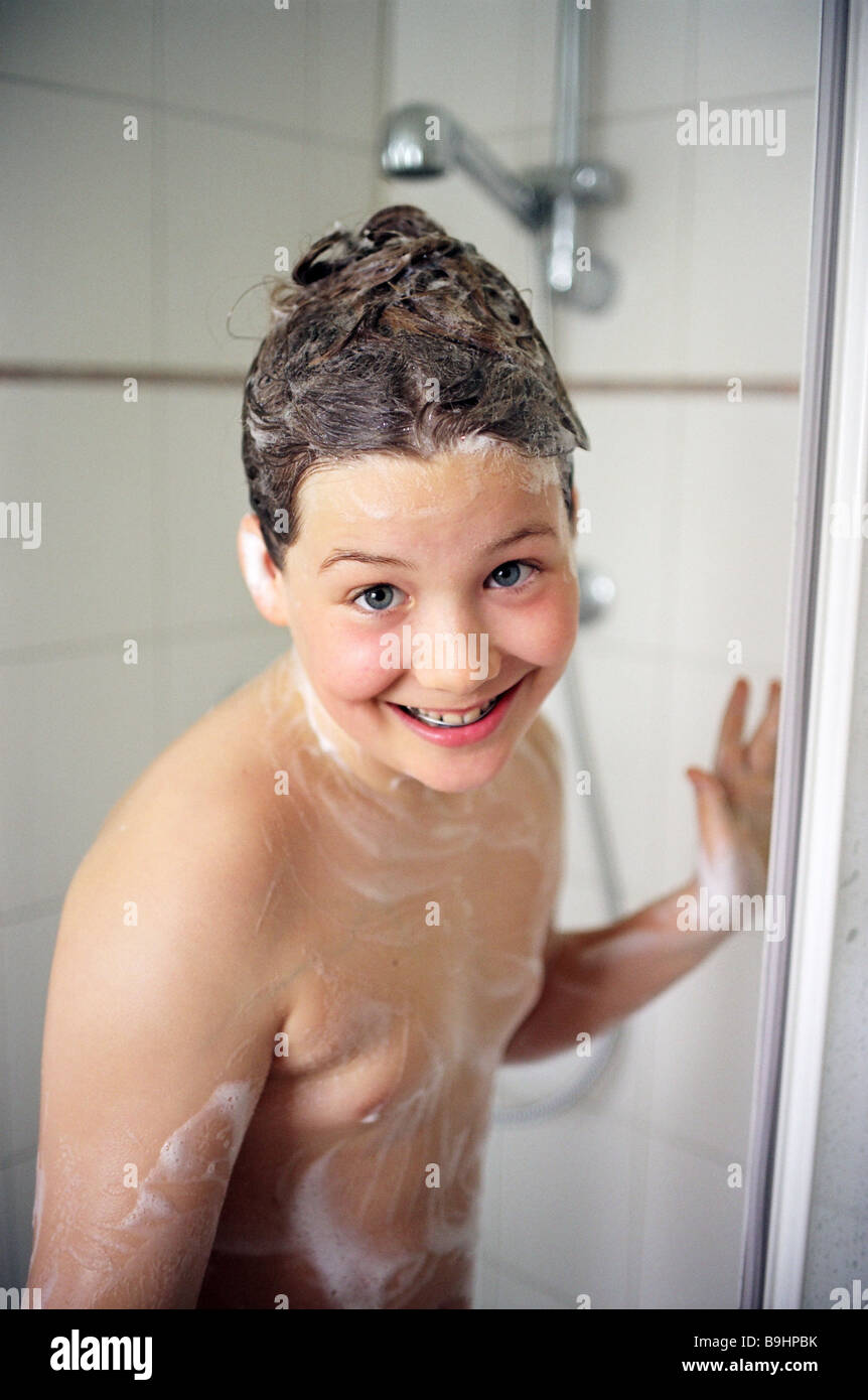 Girls naked in the shower with a boy #5