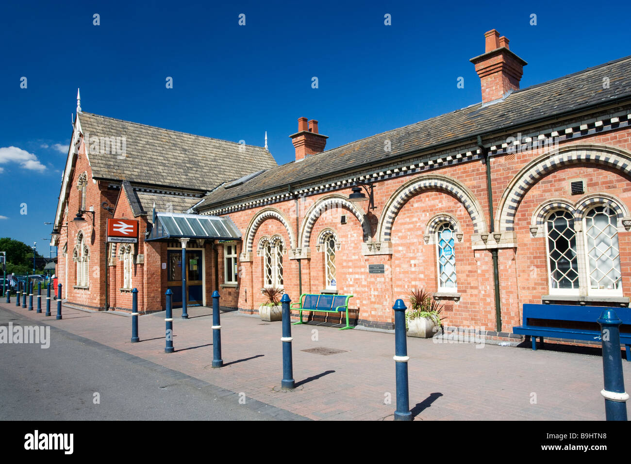 Train station, Wellingborough, Northamptonshire, England, UK Stock Photo