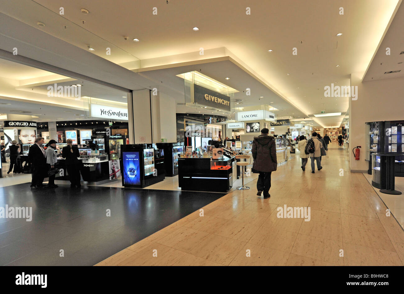 View into the perfume floor of Berlin's KaDeWe department store, Berlin,  Germany, Europe Stock Photo - Alamy