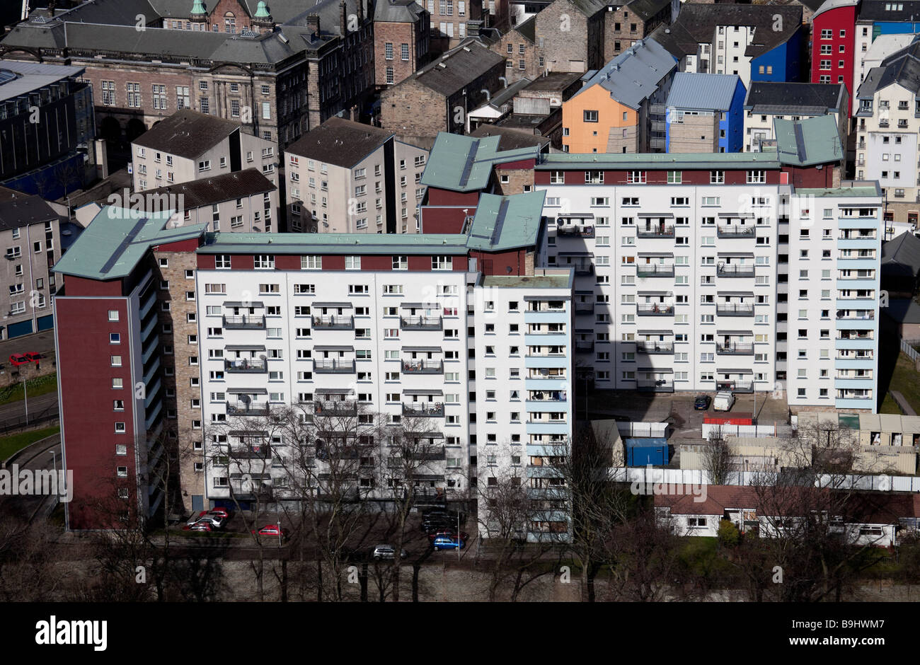 Edinburgh high rise council flats hires stock photography and images