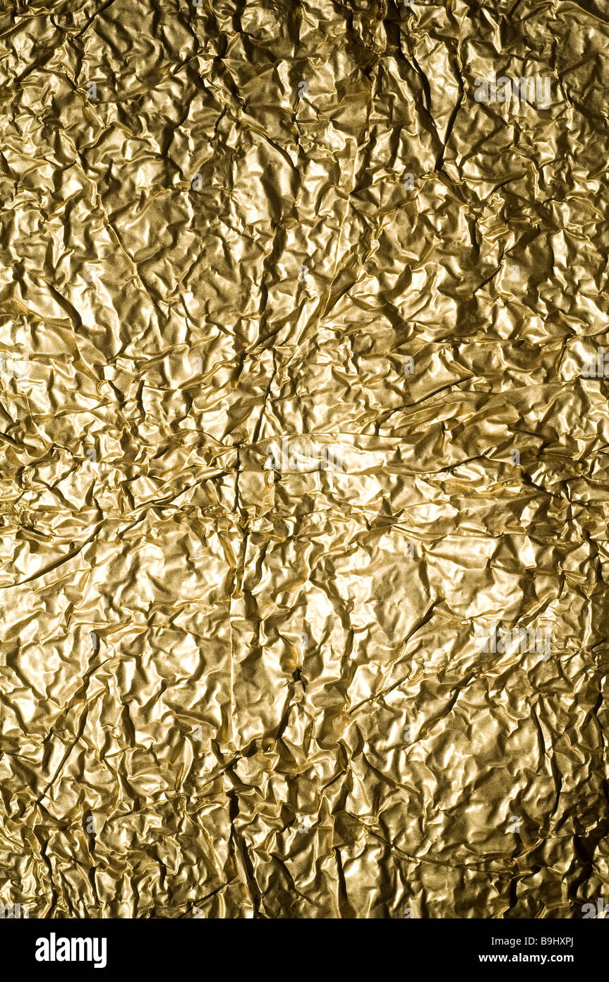 Golden foil Stock Photo