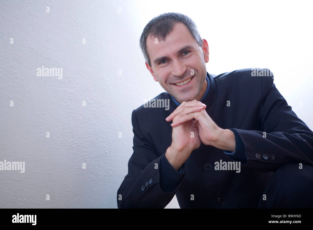 Satisfied manager Stock Photo