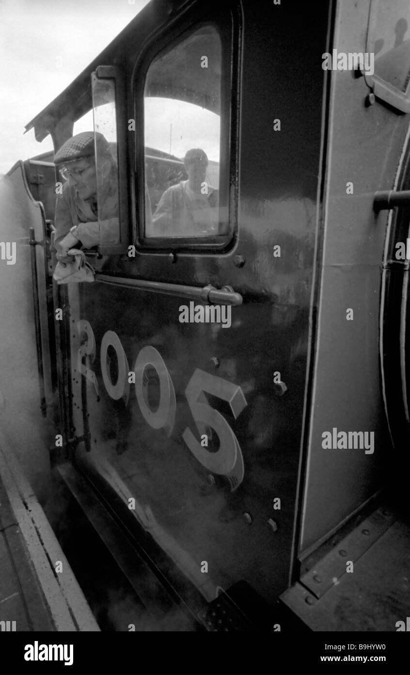 Historic image from the 1980's of the famous journey by steam train