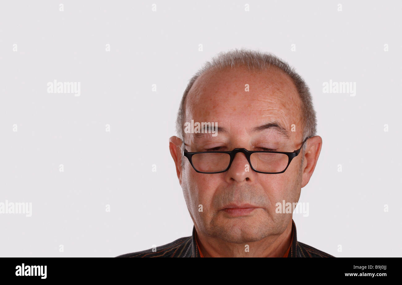 Stern looking older man hi-res stock photography and images - Alamy