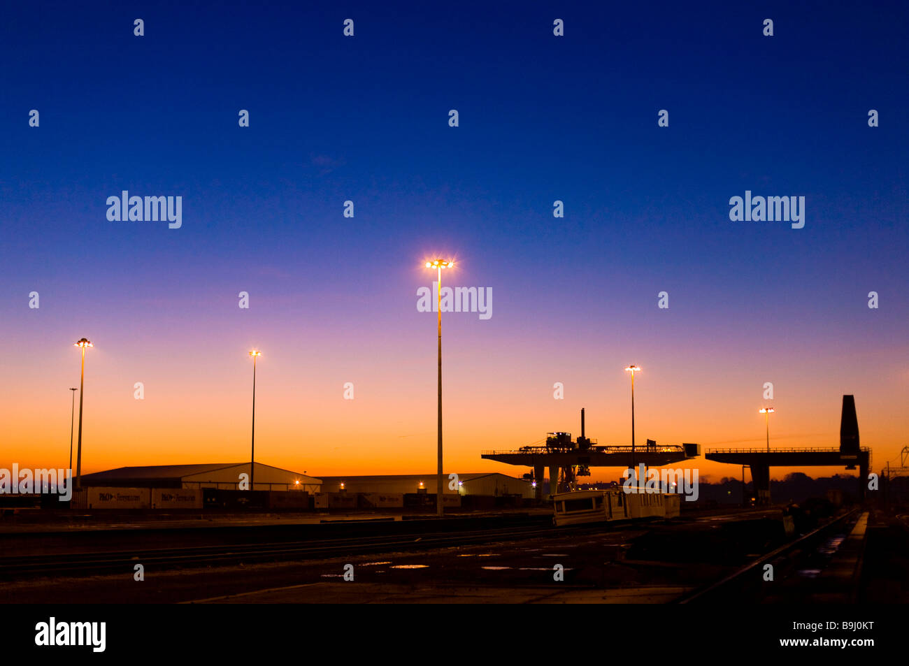 Harwich Harbour at dawn, England, Great Britain, Europe Stock Photo