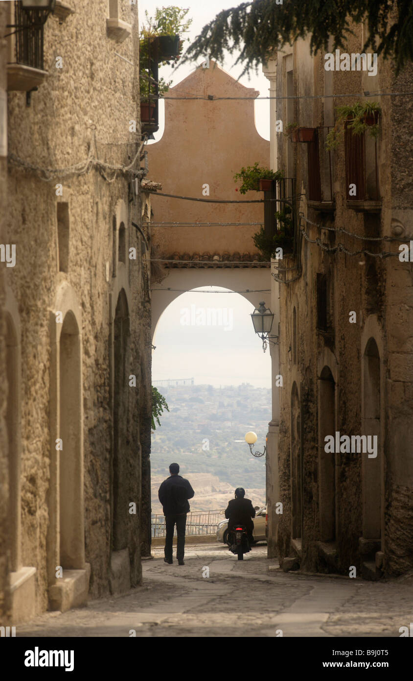 Gerace, historic town centre, Provincia di Reggio di Calabria, Calabria, Italy, Europe Stock Photo