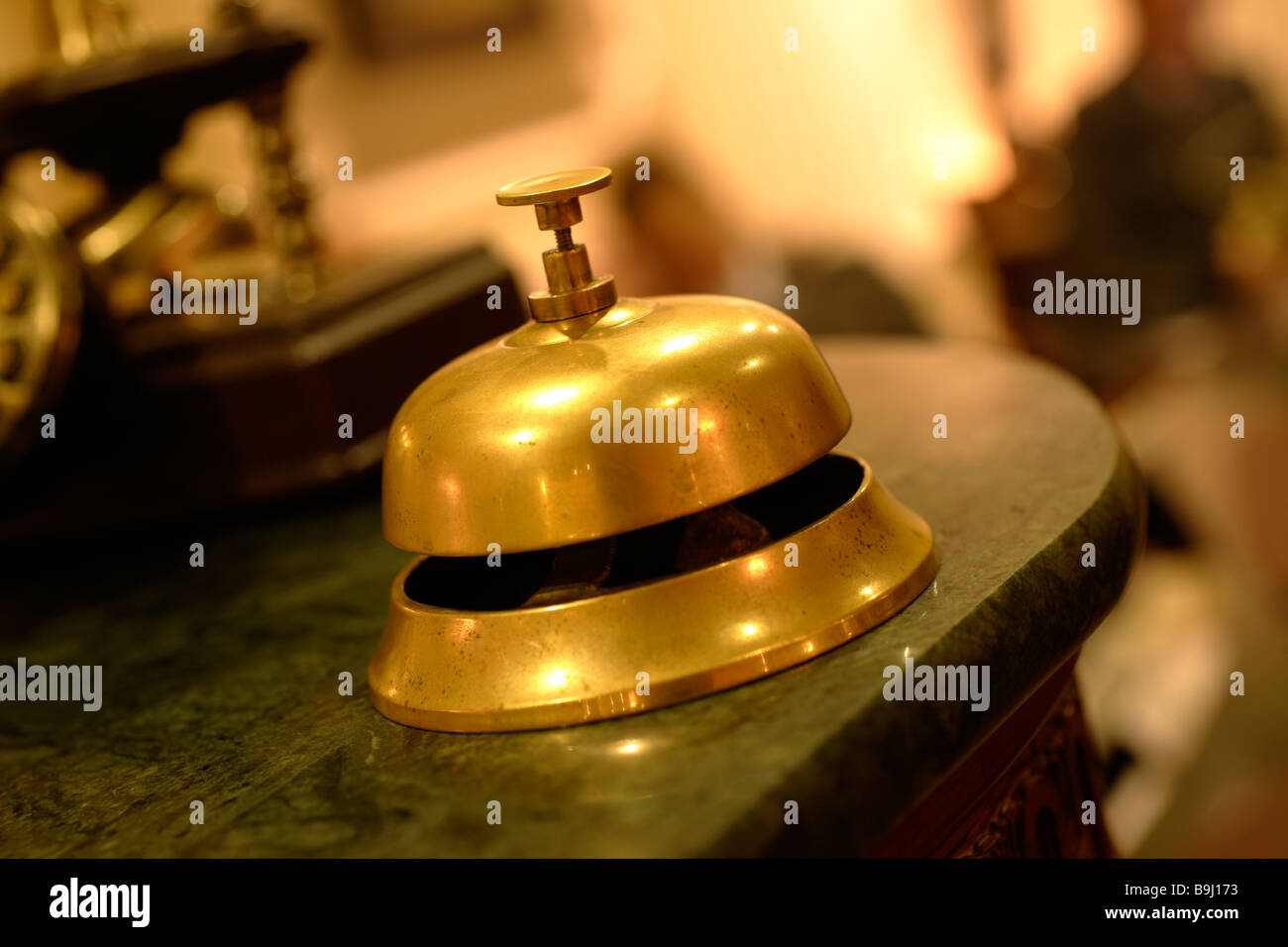 Hotel desk bell Stock Photo Alamy