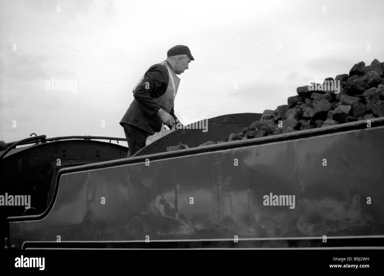 Historic image from the 1980's of the famous journey by steam train
