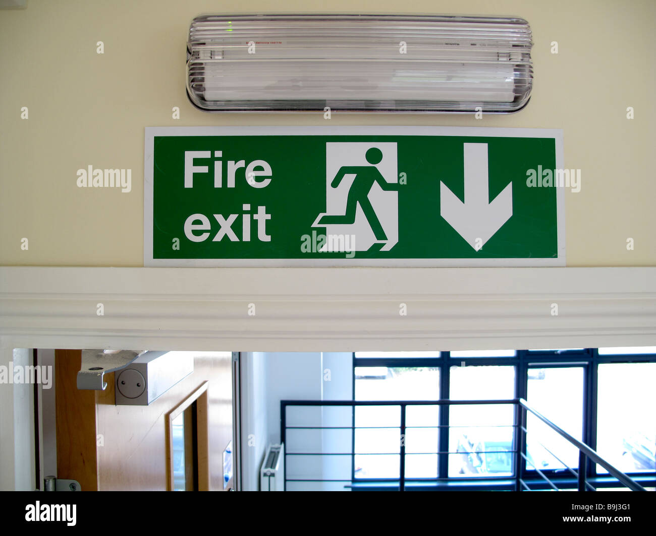 Fire exit sign hi-res stock photography and images - Alamy