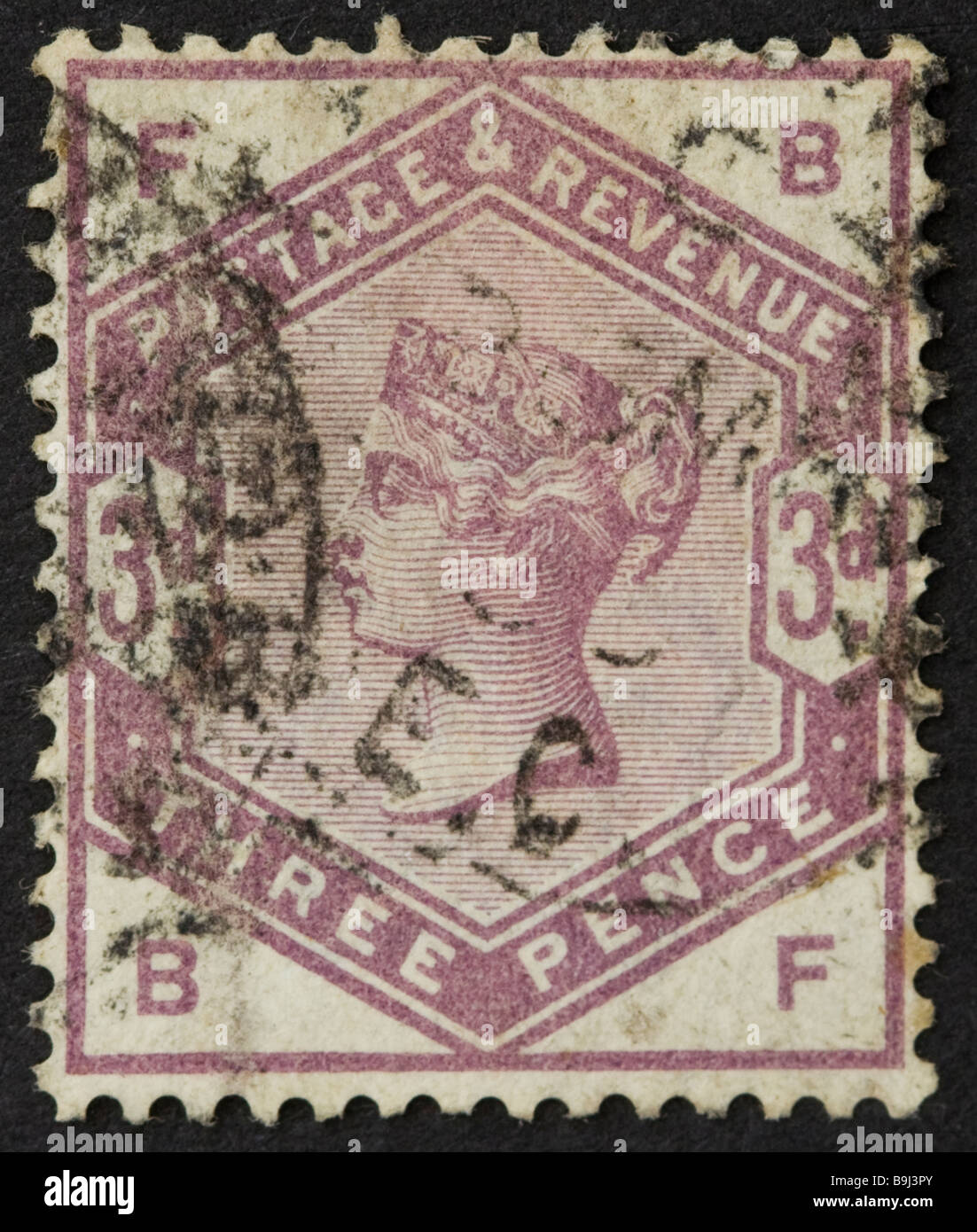 British Victorian 3d Postage Stamp High Resolution Stock Photography ...
