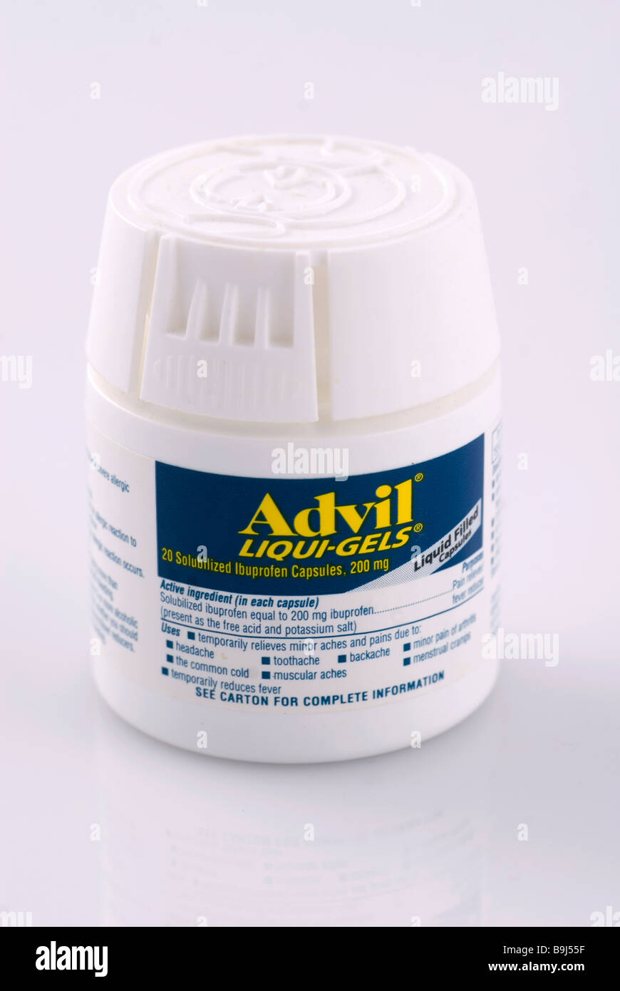 advil liqui gel pain relief medicine stock photo: 23141483 - alamy