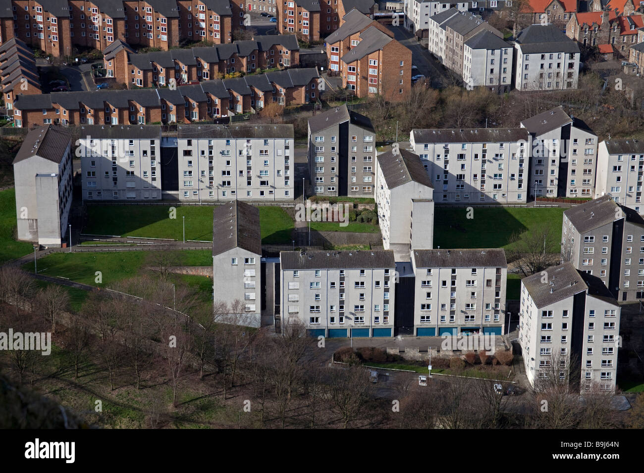 Dumbiedykes council housing, Edinburgh, Scotland, UK, Europe Stock Photo