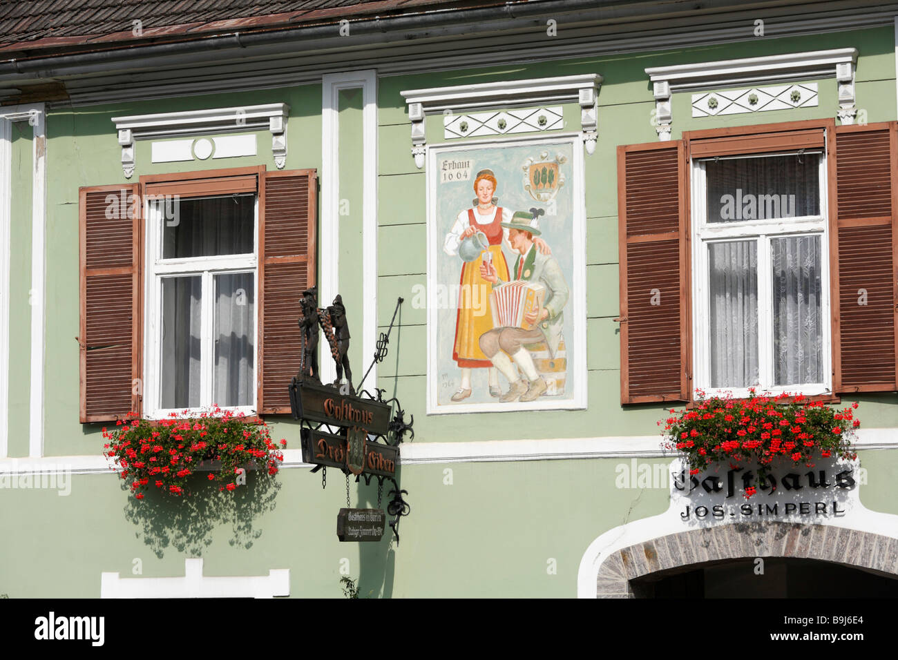 Guest-house Drei Eiben in Eibiswald, Styria, Austria, Europe Stock Photo