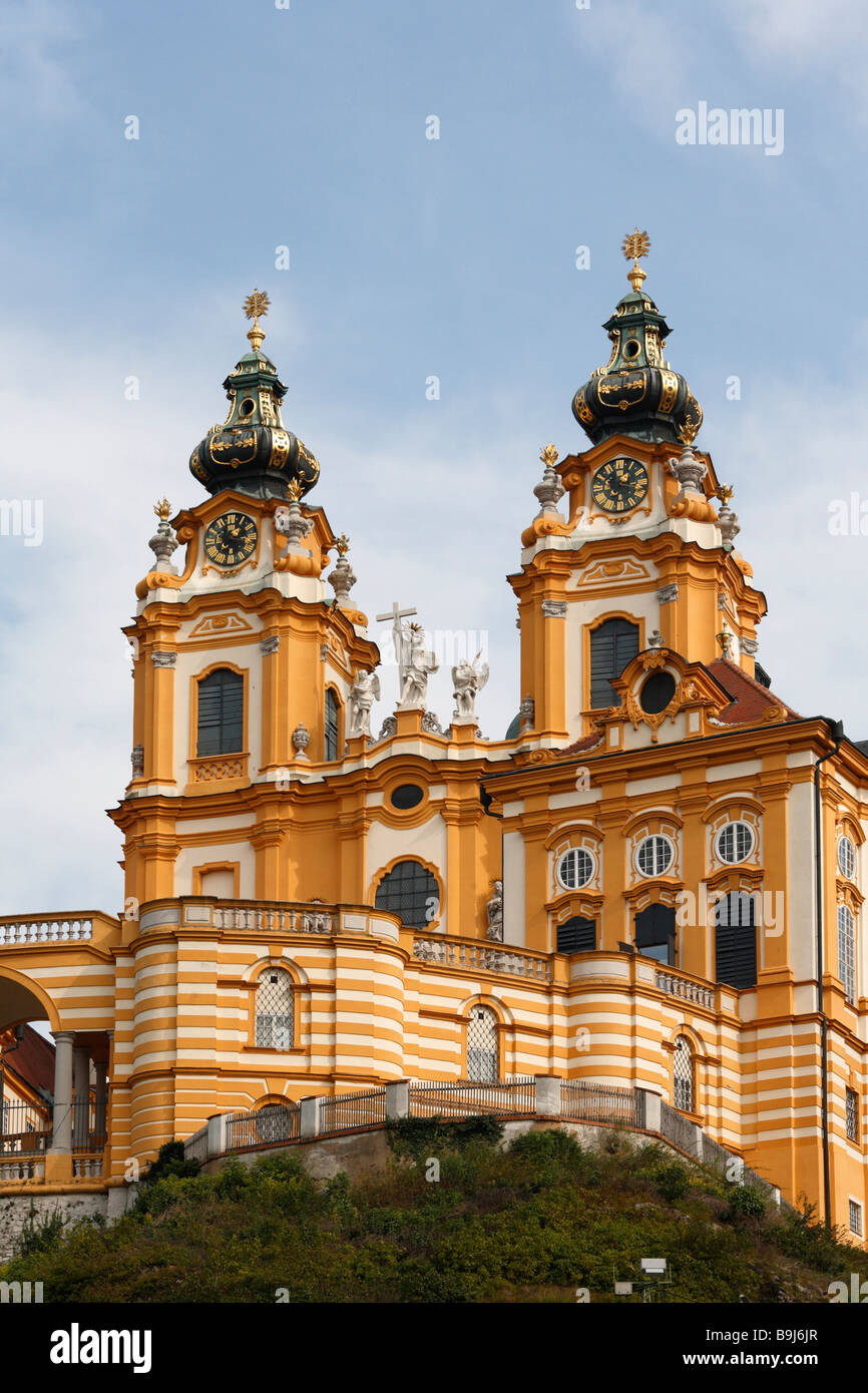 Melk Monastery, Wachau, Lower Austria, Europe Stock Photo