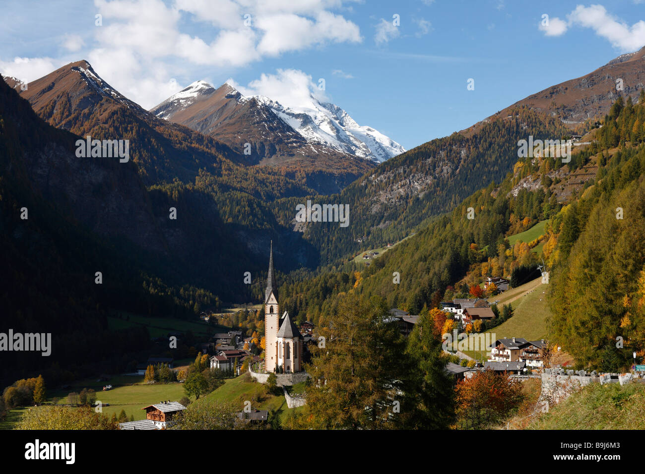 Heiligenblut, Grossglockner mountain, Hohe Tauern National Park, Carinthia, Austria, Europe Stock Photo