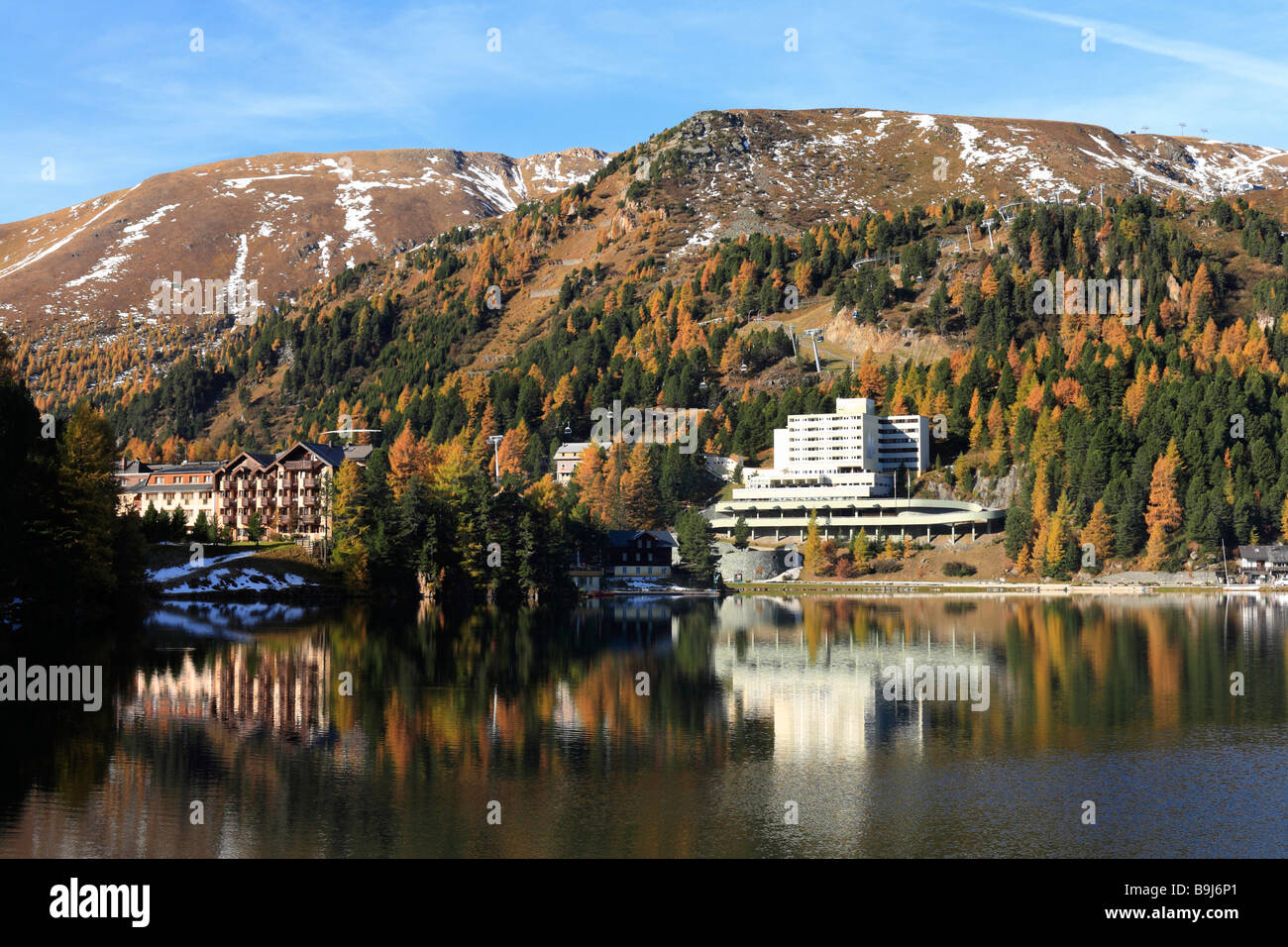 Turrachsee Lake, Turracher Hoehe, Gurktaler Alps, Carinthia/Styria, Austria, Europe Stock Photo