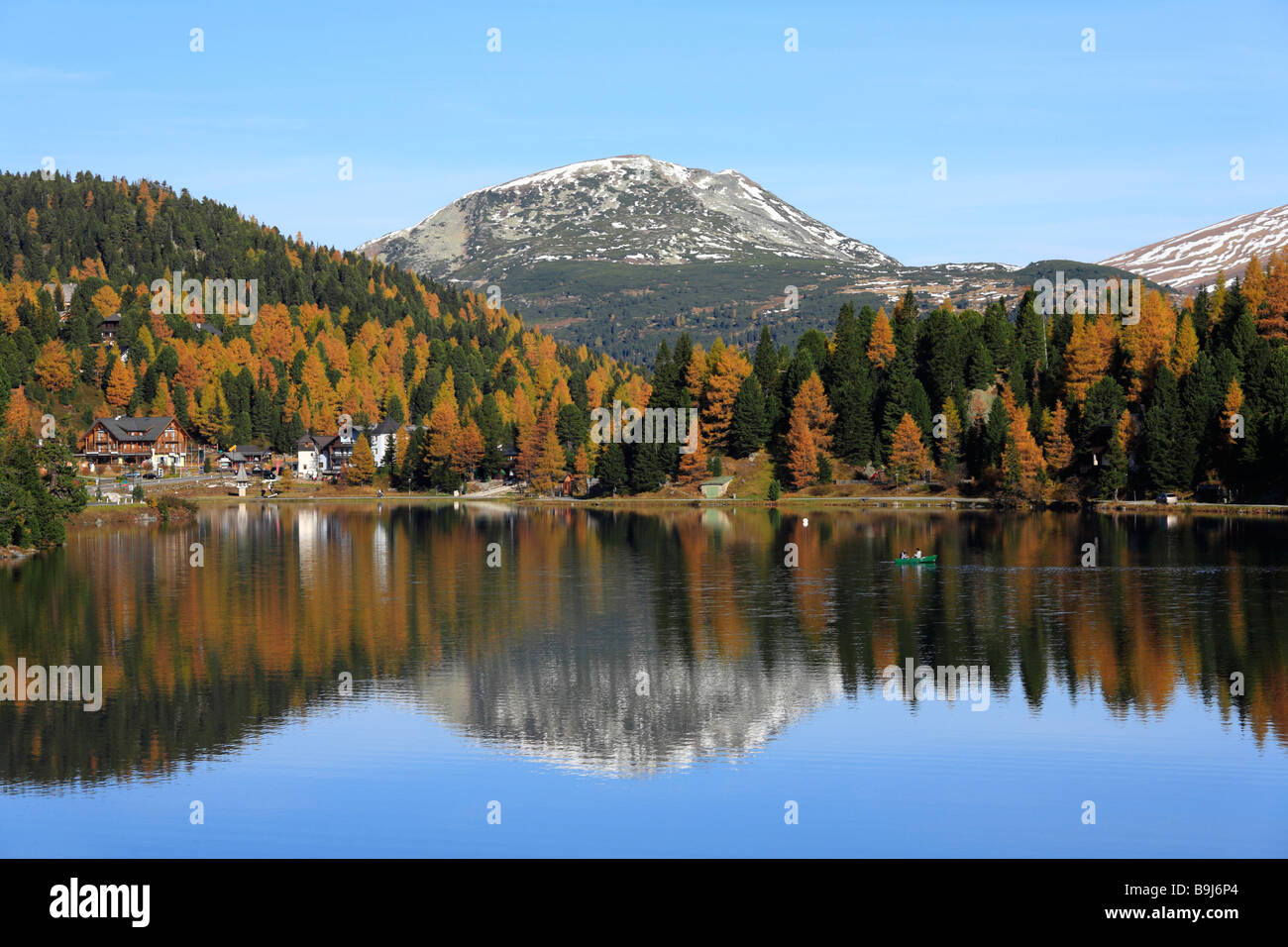 Turrachsee Lake, Turracher Hoehe, Gurktaler Alps, Carinthia/Styria, Austria, Europe Stock Photo